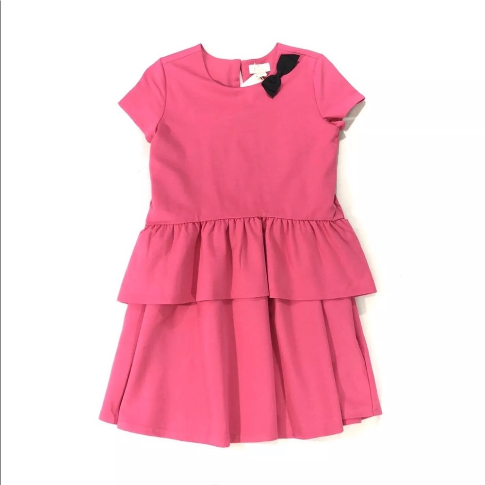 🆕Kate Spade Girls Swirl Karis Peplum Tiered Bow